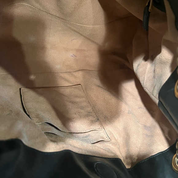 SOLD Gucci black Marmont handbag shoulder bag large chain strap - Picture 7 of 15